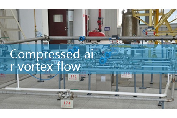 Compressed air vortex flowmeter